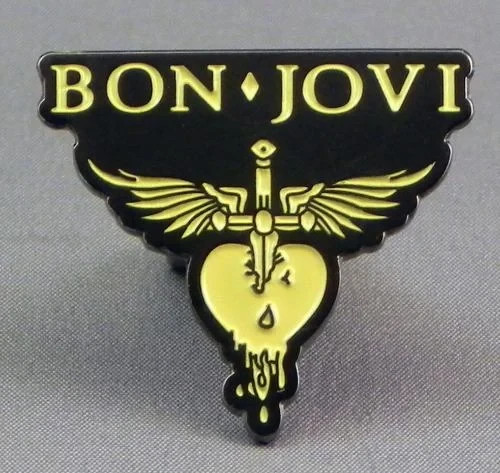 Bon jovi enamel - pin,