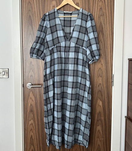 Zara blue check - zara, v