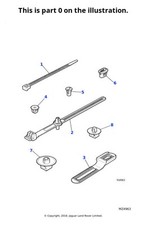 Jaguar Genuine 5x Push-In Nut