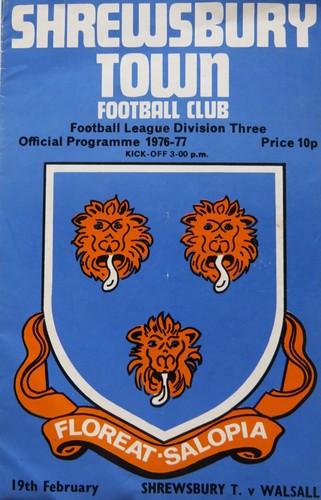 Shrewsbury town walsall - town,
