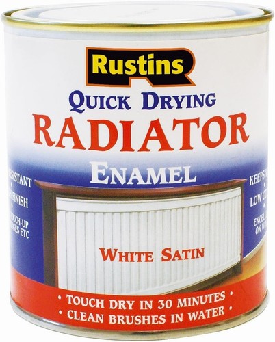 Rustins radiator enamel paint - radiator,