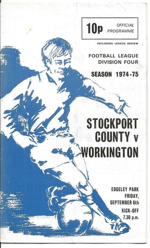 Football programme stockport - programme,