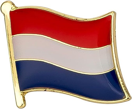 Dutch flag pin badge - ,