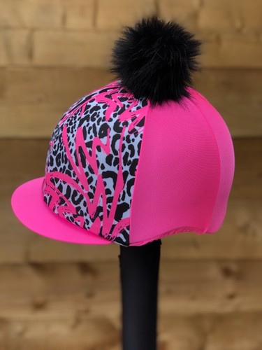 Riding hat silk - , pom
