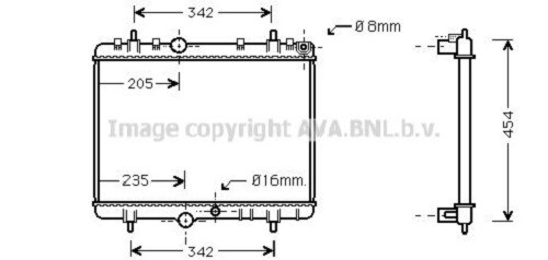 Engine cooling radiator - cooling, for