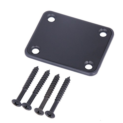 Electric guitar neck plate - plate, w/