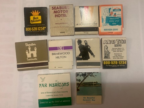 Hotel and motel matchbooks set - and,