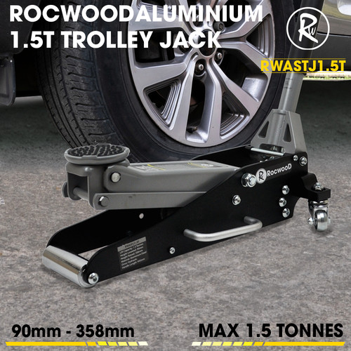 Aluminium trolley jack - aluminium,