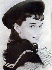 AUDREY HEPBURN Signed 'Gigi'