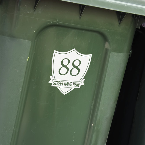 Wheelie bin stickers - bin,