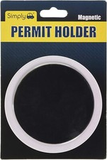 Plain black magnetic car tax - plain,