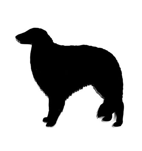 Borzoi dog shape wall - borzoi,