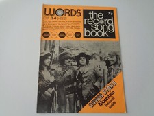 WORDS - RECORD SONG BOOK -