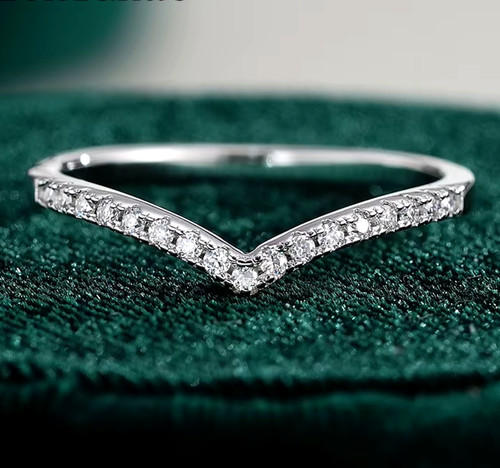 Moissanite ring 925 sterling - moissanite,