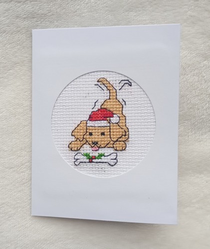 Handmade cross stitch card - handmade,