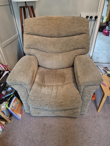 Beige fabric reclinable - beige,