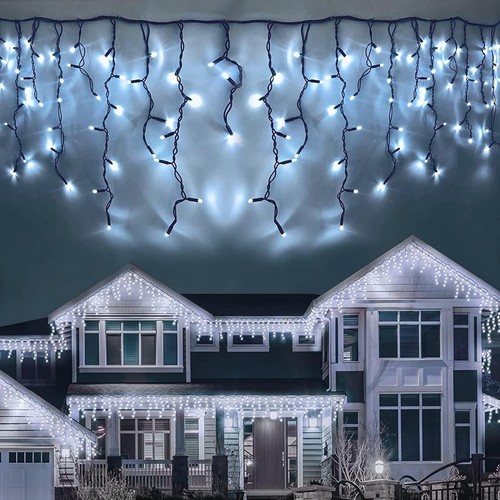 Icicle christmas lights - 9m,