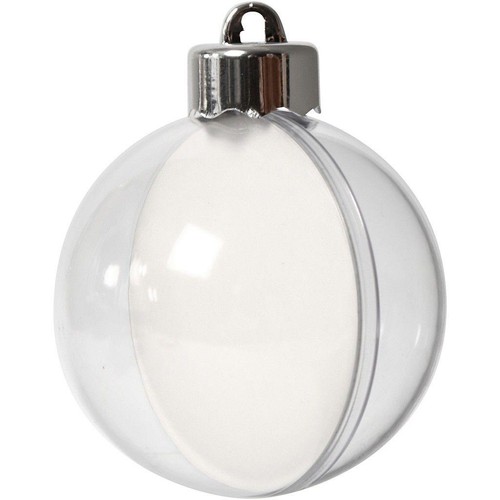 Transparent plastic baubles - plastic,