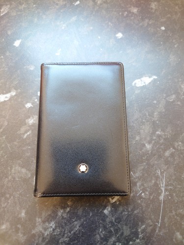 Montblanc card holder leather - montblanc,