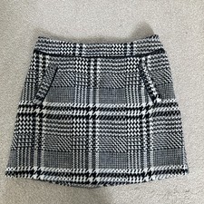 Skirt Black & White Plaid &