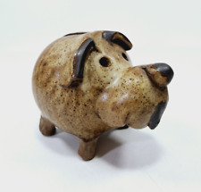 Studio Pottery Money Box Piggy Bank Coin Bank Cooper Pottery Dog Vintage 