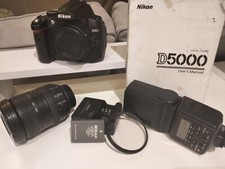 nikon camera D5000 & Nikon telephoto lens & accessories 