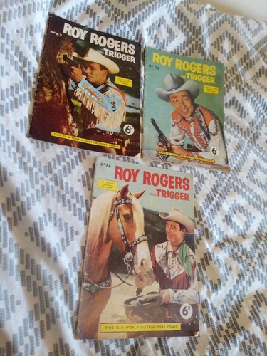 Roy rogers and trigger - x3,