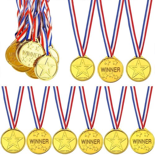 Plastic gold medals - plastic,