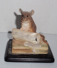 TEVIOTDALE MOUSE WITH A CANDLE FIGURINE EXCELLENT  USED CONDITION