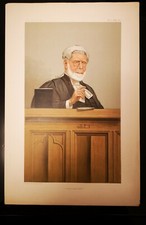 Original VANITY FAIR 1901 A BLUNT LORD JUSTICE LITHOGRAPH SIR JOHN RIGBY court 