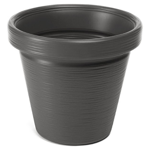 Grey chisel large plant pots - chisel,