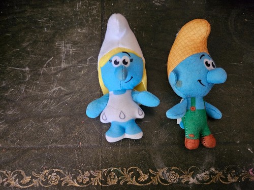 Mcdonald plush smurf and - plush,