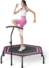 Rebounder Trampoline for Adults 40"/48" Mini Trampoline Indoor Outdoor Fitness