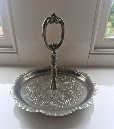 Vintage silver metal small - silver,