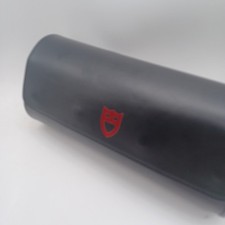 Tudor Used Treble Black Watch Box Roll Travel Pouch Leatherette Red Logo Symbol