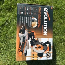 Evolution R210SMS+ 210mm Sliding Mitre Saw With TCT Multi-Material Cutting Blade