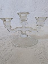Vintage Candelabra clear glass