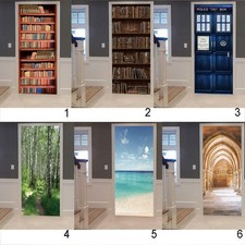 3D Door Wall Mural Decal
