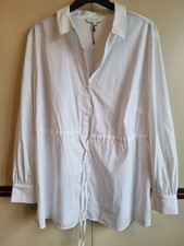 White cotton poplin shirt from