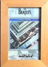 The Beatles 1967-1970 photo image in wood Pine Frame 18cm x 13cm