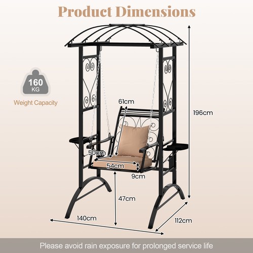 Outdoor porch swing with - outdoor,