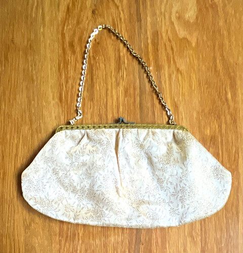 Vintage cream gold floral - vintage,