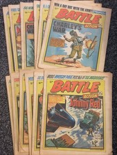 12 Vintage Battle Action Comic from May - Sept 1981 Johnny Red Charley’s War