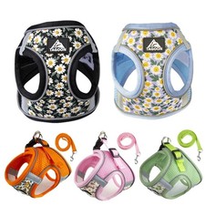 Floral Pet Harness Anti Escape