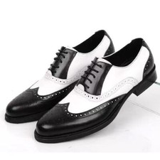 Brogue Mens Lace Up Wing Tip