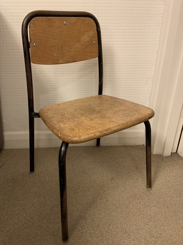 Vintage wood black tube - wood,