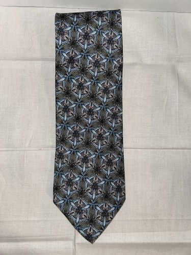 Escher tie blue olive - tie,