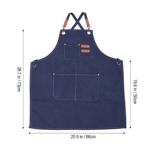 Waxed canvas work apron unisex - work,