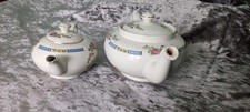 2 teapots Staffordshire Elijah Cotton One Large One Small