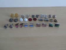 Job Lot Cufflinks x 15 Vintage
